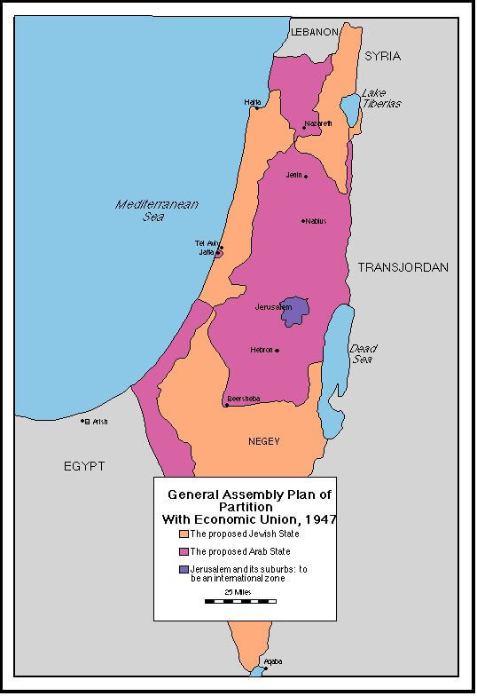 Палестина -часть 3. Первая арабо-израильская война.  День катастрофы.