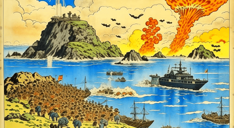 Как армия США освобождала остров Кыска от японцев. Ни одного японца или японской киски не пострадало