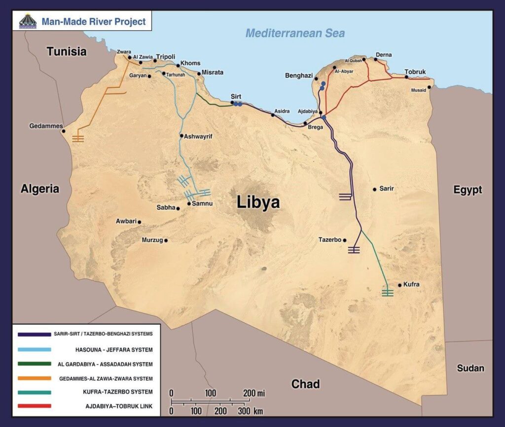 Ливия.Часть 4: Великая Рукотворная Река в пустыне - восьмое чудо света
